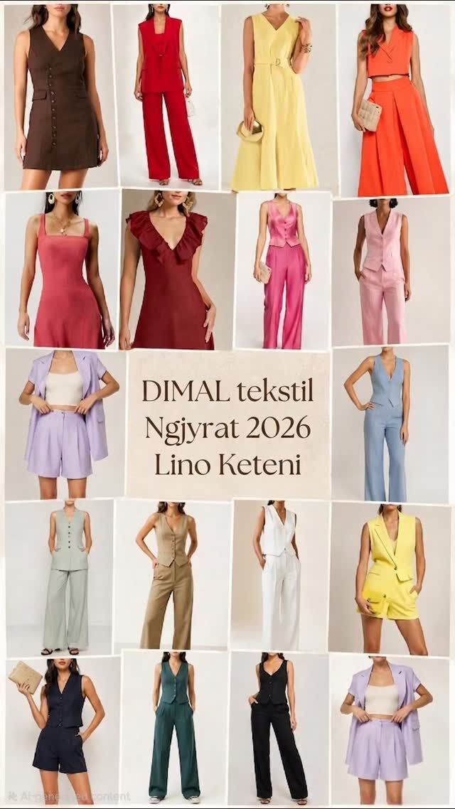 Ngjyrat 2026 - Lino Keteni
#lino #keten #metrazhe #fabrics #kostume